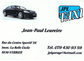 Carte de visite de JPL TAXI 